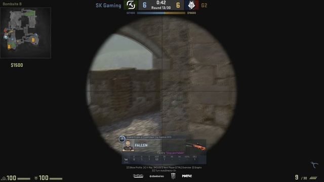 CSGO | POV Fallen | SK Gaming vs G2esports (cbble) | EPICENTER MOSCOW смотреть онлайн