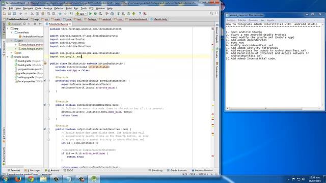 How to integrate admob interstitial with android studio смотреть онлайн