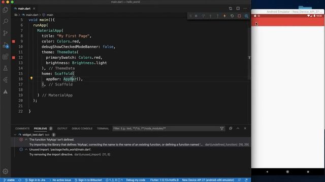 #8 Scaffold Widget And AppBar Widget | Flutter app development for beginners in telugu смотреть онлайн