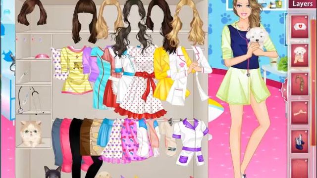 Baby Games › Dress up › Barbie Pet Doctor Dressup смотреть онлайн