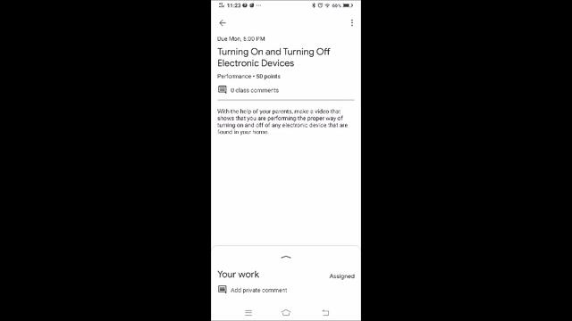 Uploading Video in Google Classroom Using an Android Phone смотреть онлайн