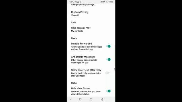Privacy and security settings of GB WhatsApp on android phone bY |Technical| смотреть онлайн