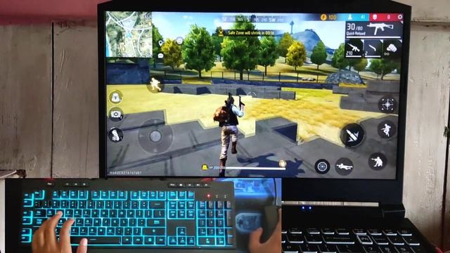 FIRST TIME PLAYING FREEFIRE IN PC смотреть онлайн