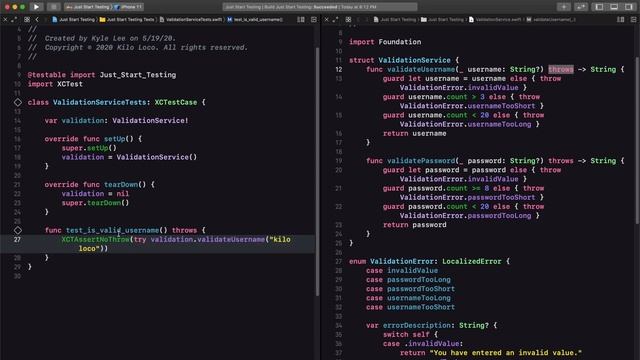Getting Started With Unit Testing | XCTest | Swift смотреть онлайн