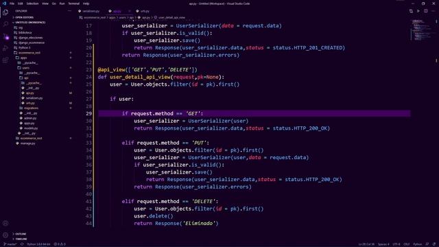 7.- Curso Django REST | Forma correcta de realizar un RESPONSE смотреть онлайн