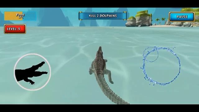 Crocodile Simulator Beach Hunt Beast Of Ocean - Android Gameplay смотреть онлайн