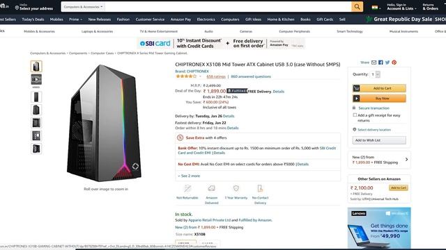 Amazon Great Republic Day Sale 2021 | Crazy Deals & Huge Discounts On PC Components смотреть онлайн