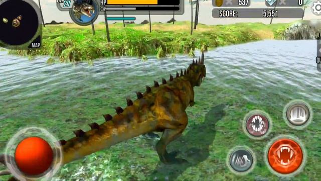 Best Dino Games -Hungry Dino 3D Jurassic Adventure Android Gameplay смотреть онлайн