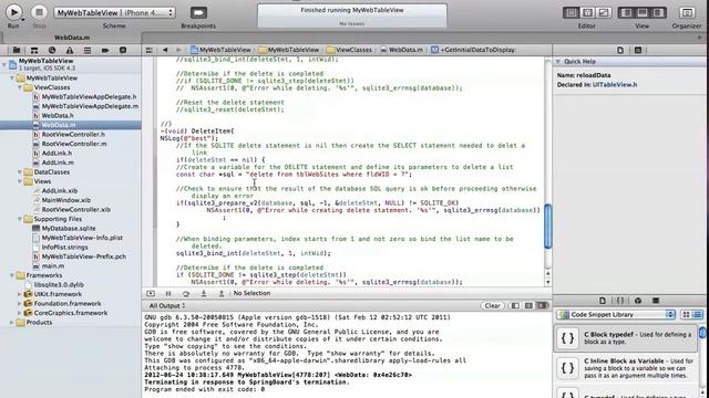 SQLite6Tut Delete Item смотреть онлайн