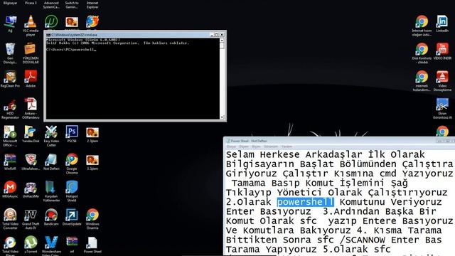 Windows Onarım powershell,chkdsk,sfc, system32 bozuk dosya Komutlarıyla Vista ,7,8 düzeltme смотреть онлайн
