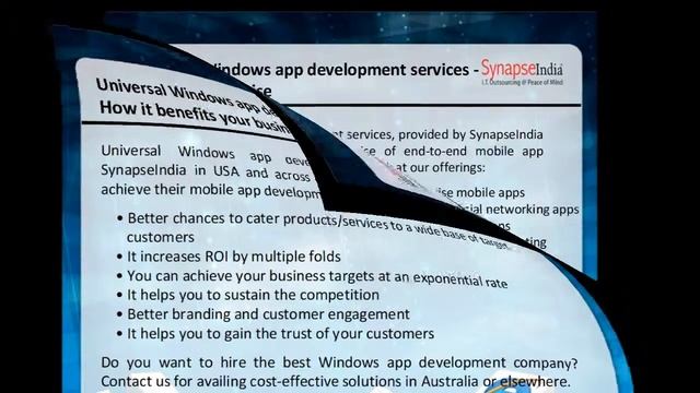 Universal Windows App Development Company - SynapseIndia смотреть онлайн