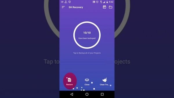 Sh-recovery tool backup, restore and share sketchware projects