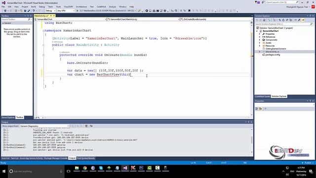Xamarin Android Tutorial - Bar Chart смотреть онлайн