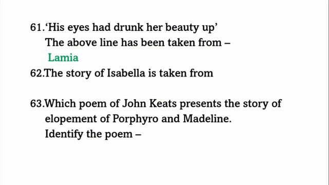 John Keats 150 Questions смотреть онлайн