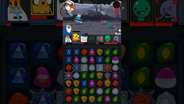 Adventure Time Puzzle Quest - Flame Princess "Rulers Unite" Last Stage! смотреть онлайн