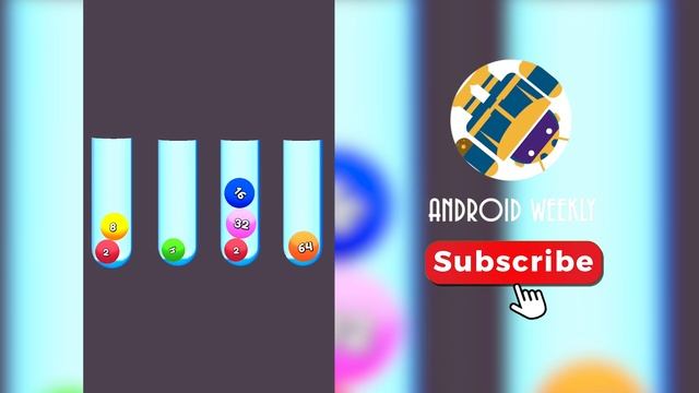 Ball Sort 2048 3D Part 1 | New 2048 ASMR Android Games смотреть онлайн