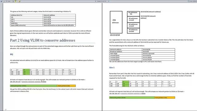VLSM Subnetting Walkthrough смотреть онлайн