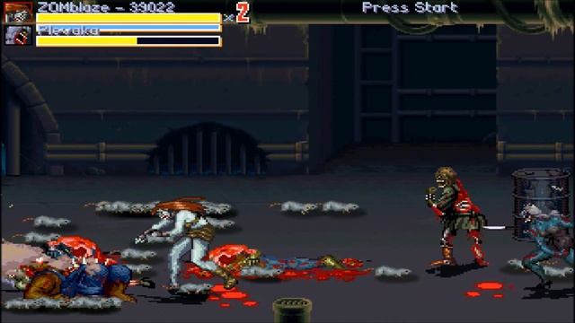 Streets of Rage Zombies Openbor - ZOMBIE Blaze смотреть онлайн