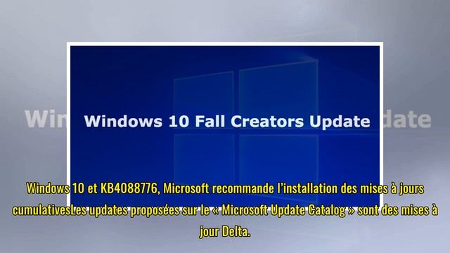 Windows 10 et KB4088776, Microsoft confirme des bugs, solution смотреть онлайн