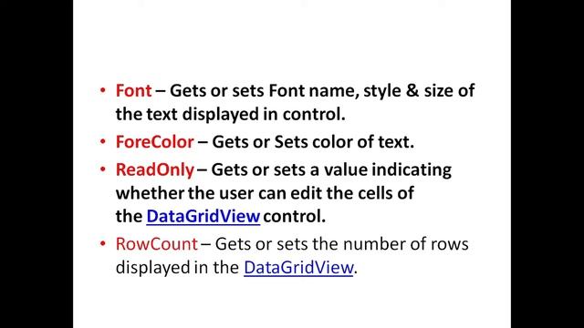 DataGridView Control In Windows Application With C# смотреть онлайн