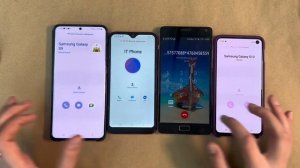 Incoming Call Lenovo Vibe vs Samsung A01 vs Samsung S10 & Note20 Android 12