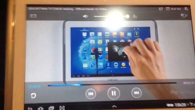 Galaxy note 10.1 (N8000) ligado na TV com allshare e DLNA смотреть онлайн