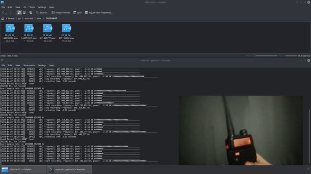 RTL SDR auto scanning and recording смотреть онлайн
