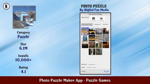 Top 10 Photo Puzzle Maker App Android Games смотреть онлайн