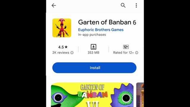 Finally!! Garten Of Banban 6 Available On PlayStore | Euphoric Brothers