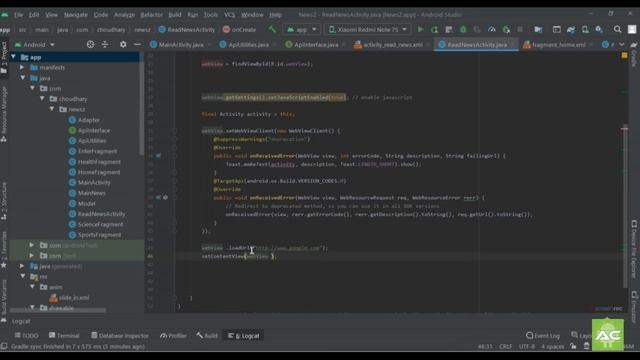 || News App using News API || Adding a Webview to Read Detailed News || смотреть онлайн
