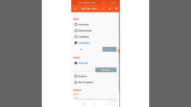 Battery Sound Notification App