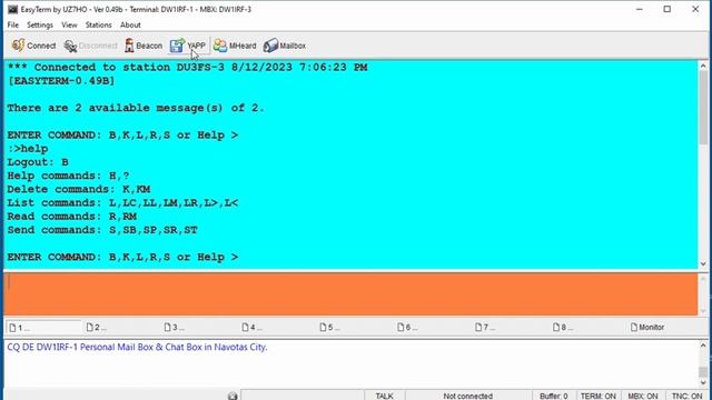 EasyTerm by UZ7HO (PBBS) - Personal Bulletin Board System смотреть онлайн