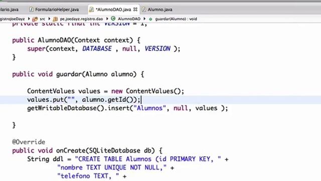 Trabajando con SQLite смотреть онлайн