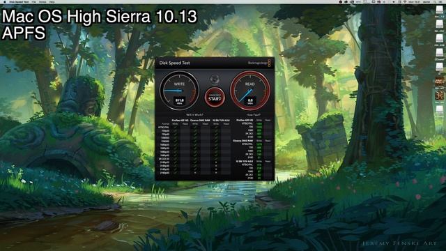 APFS vs HFS+ Speed Test (BlackMagic Disk Speed Test) Benchmark Performance Test смотреть онлайн