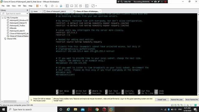 Cara Konfigurasi NTP Server pada debian 10 menggunakan VMWare смотреть онлайн