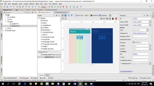 Change Font Android Studio Button TextView #365 смотреть онлайн