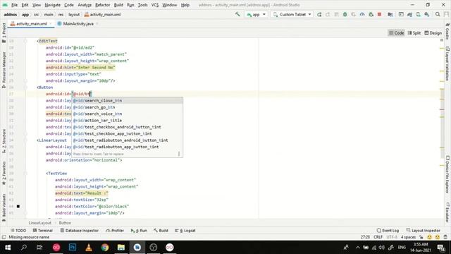 How to SUM Two Numbers In Android Studio смотреть онлайн