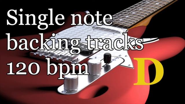 Single Note Rock Backing Track D 120 смотреть онлайн