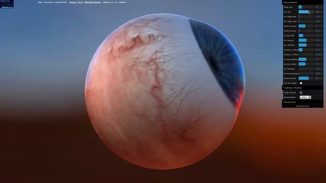 WebGL Eye Texture Raytracer смотреть онлайн