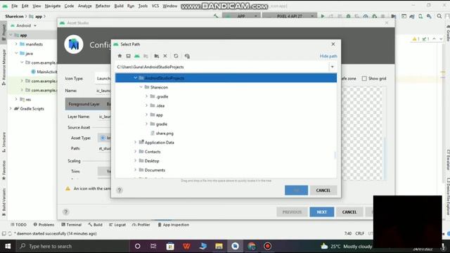 How to change App Icon in Android studio in tamil || How to set app Icon in tamil смотреть онлайн