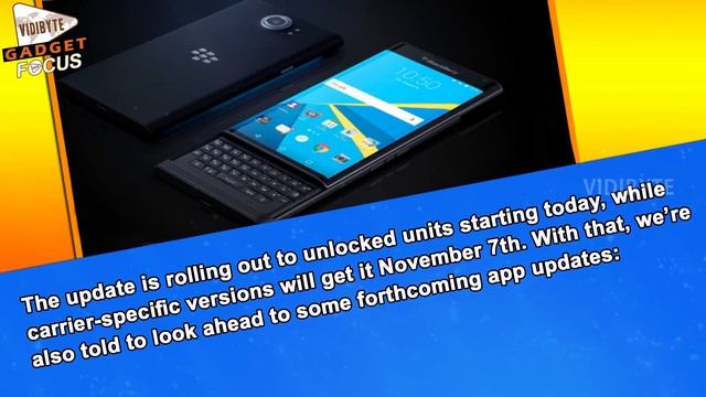 Blackberry Priv Update Improves Camera & Performance, App Updates Coming Soon смотреть онлайн
