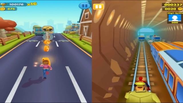 Subway Princess Runner V/S Spiderman Runner - WHO IS THE BEST??? Android/iOS Gameplay HD смотреть онлайн