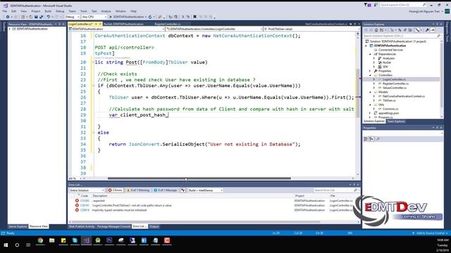 Xamarin Android Tutorial - Authentication with ASP NET Core MVC API смотреть онлайн
