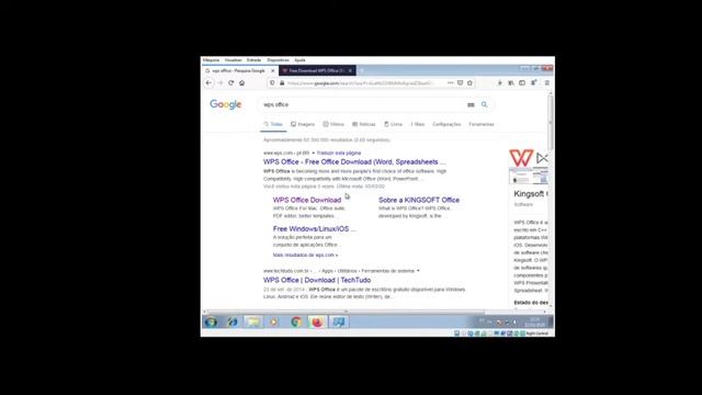 1º passo - Efetuando Download do WPS Office para Windows смотреть онлайн