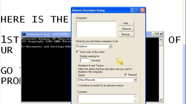 SHUTDOWN WITH IP ADD смотреть онлайн