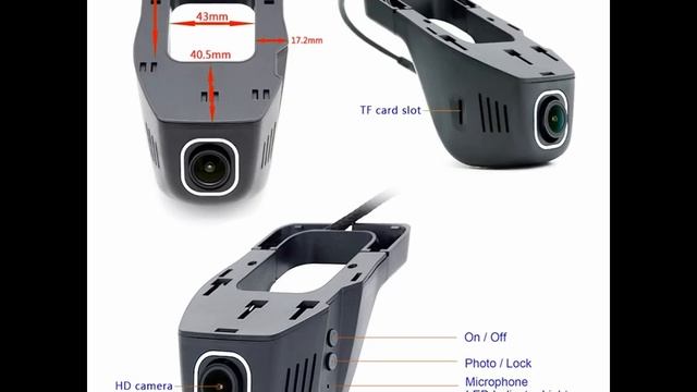 car camera Hidden Installation DVR Camera WIFI APP HD 1080P смотреть онлайн