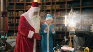 Видеопоздравление "Дед Мороз и волшебные кристаллы" (для нескольких детей)