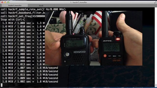 HackRF hackrf_transfer test смотреть онлайн