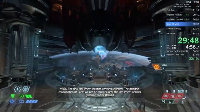 Doom Eternal Speedrun in 57:34.75 смотреть онлайн