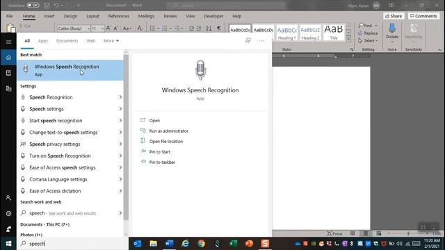 Windows 10 Speech Recognition смотреть онлайн